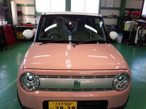 羽村市A様 新車 HE33S ラパン Rｍｃ ガラスコーティング施工
