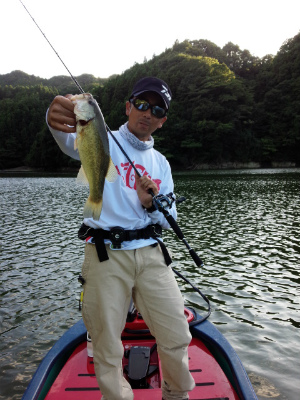 2014.9.3.亀山湖バス釣り　OSP　ハンツ5ｇ　ドラクロ3　長崎　おりきさわ